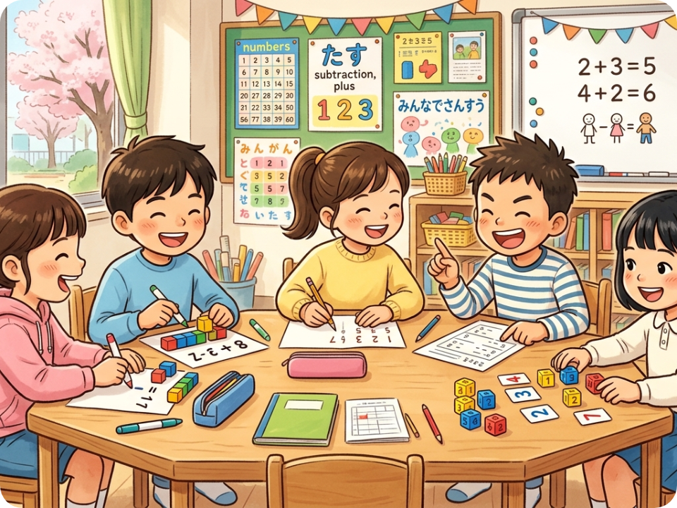 ミライト算術ラボの授業風景